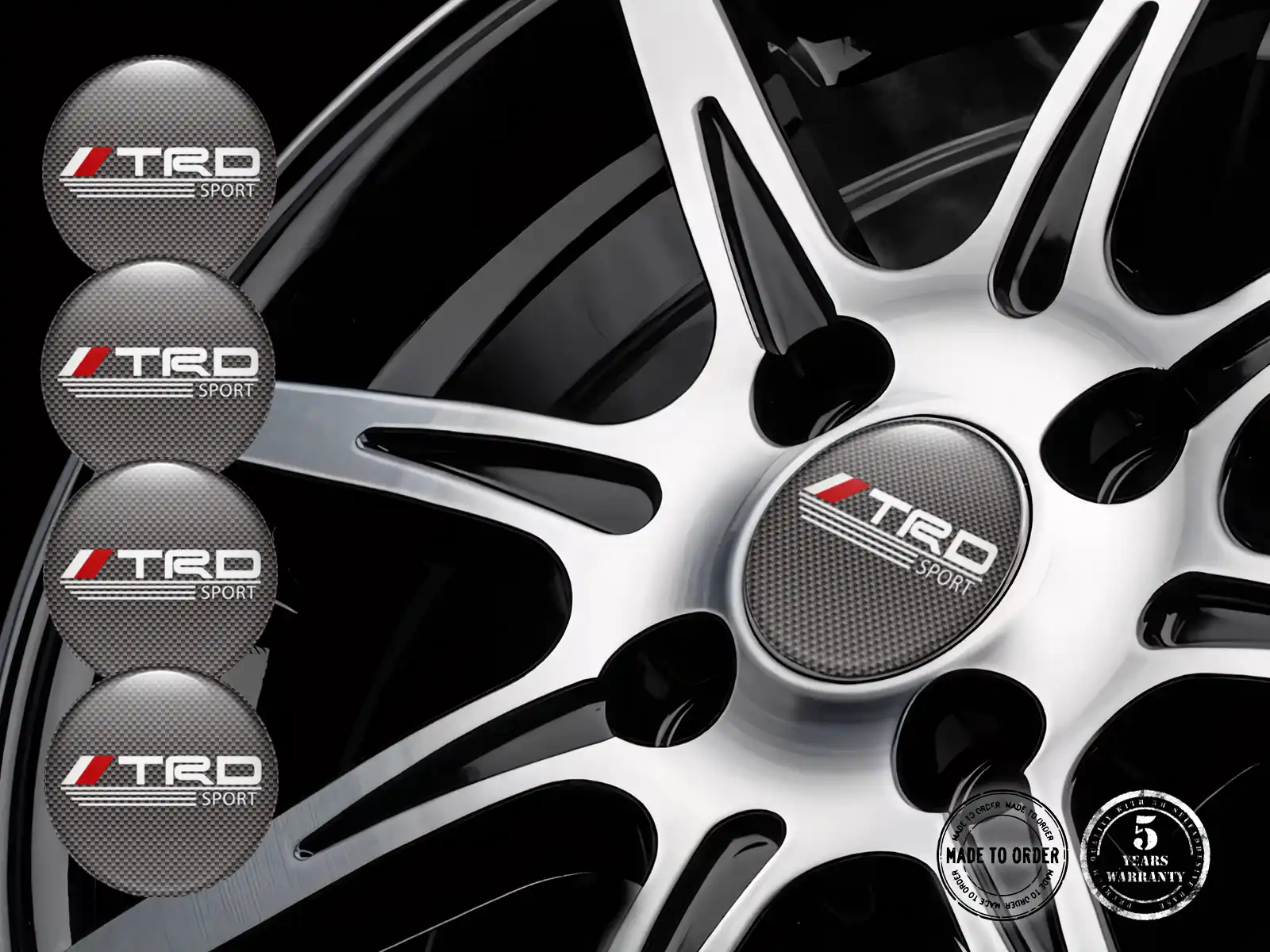 Toyota TRD Rim Stickers Limited Cosmic Drift Edition